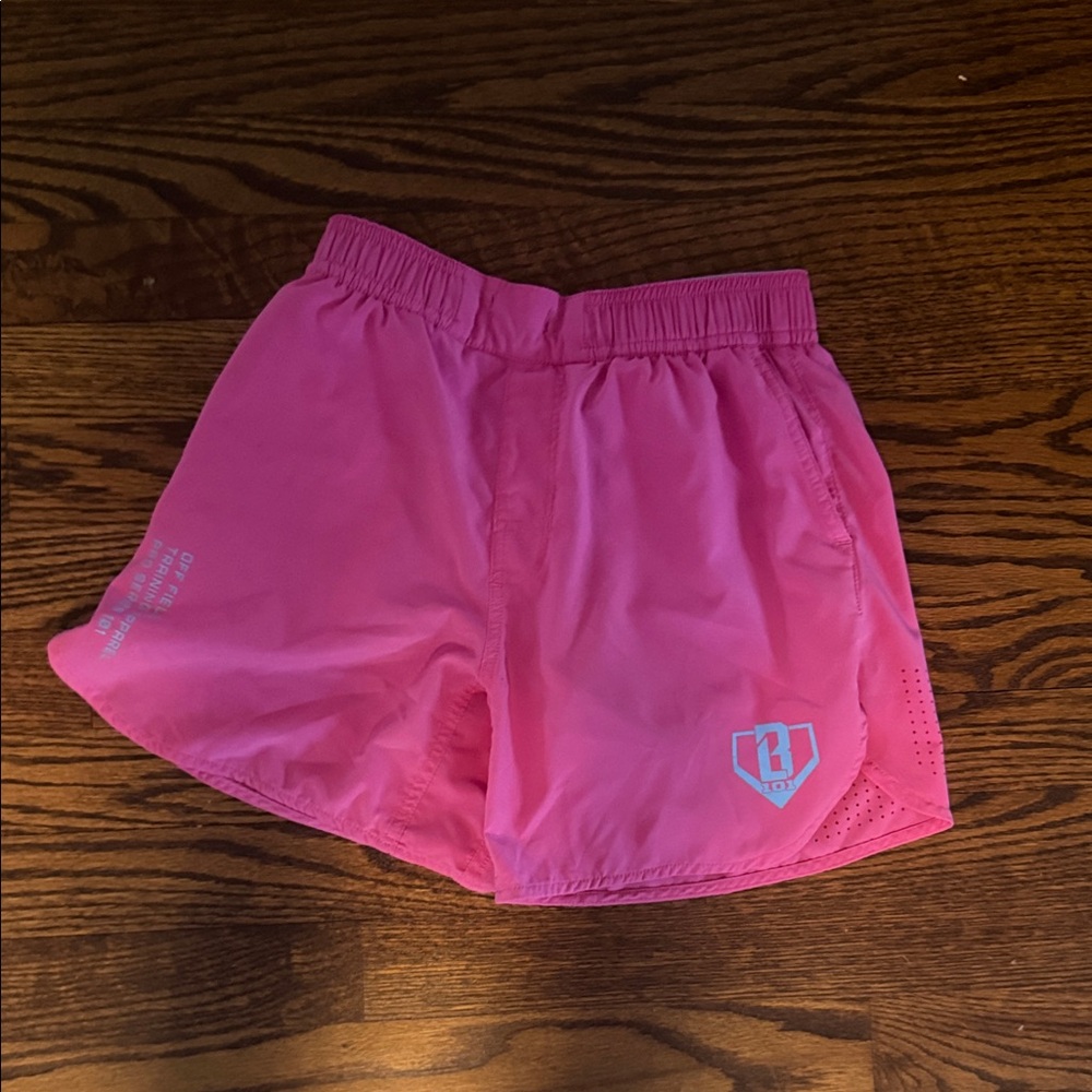 Boys Pink Athletic Shorts - Brand Unspecified